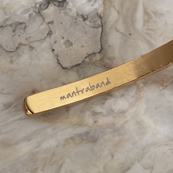 Mantraband 18K Gold Dipped “Always In My Heart” Cuff Bracelet - As New - Picture 4 of 7